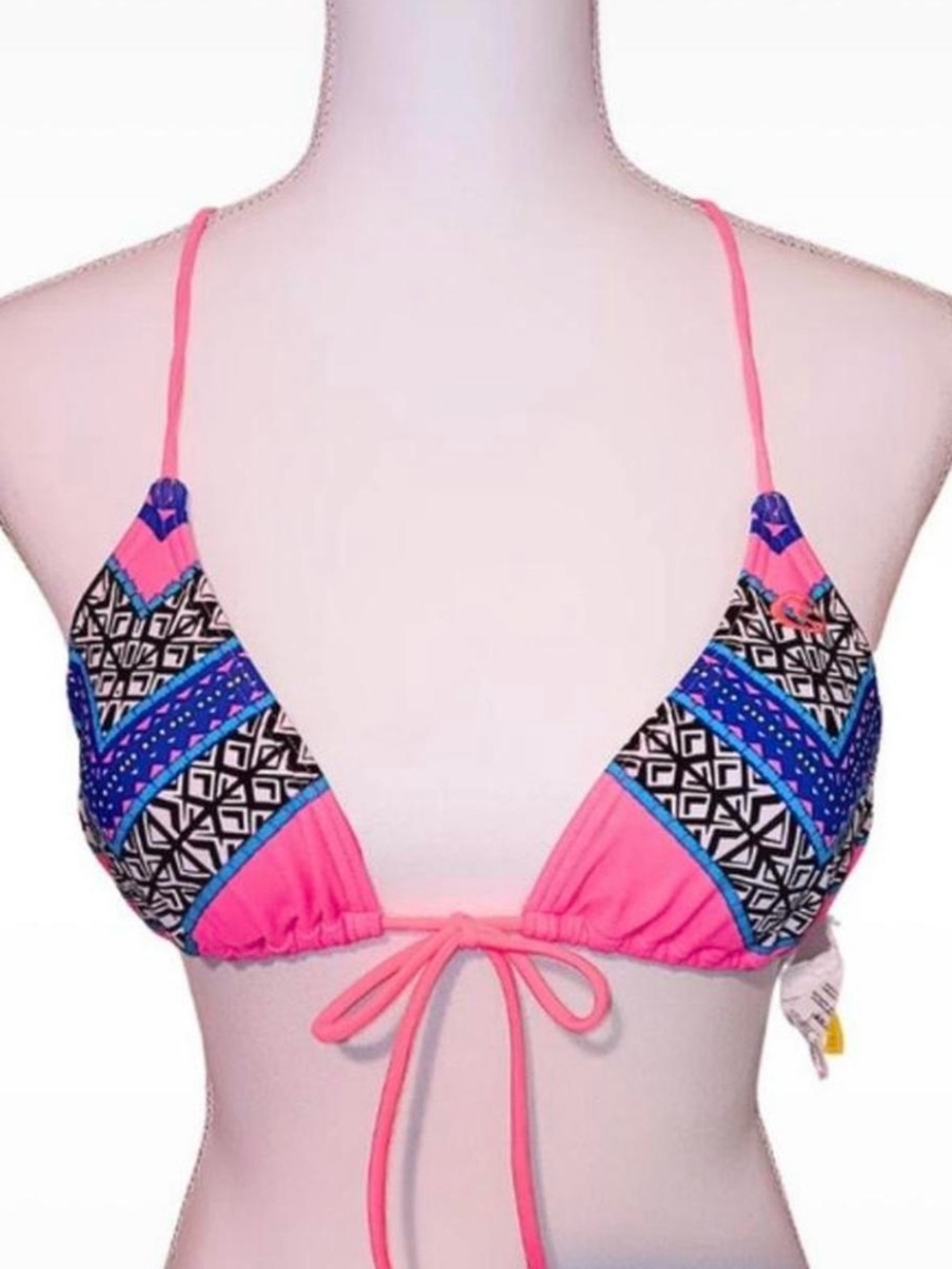 Rip Curl Pink Blue Black Patterned One-Piece Swim